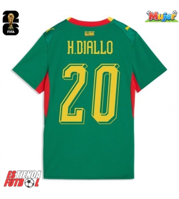 Senegal Habib Diallo #20 Segunda Equipación Mujer Mundial 2026 Manga Corta